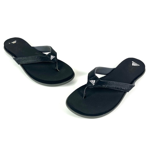 Adidas Cloudfoam One Black Flip Flops - Picture 5 of 10